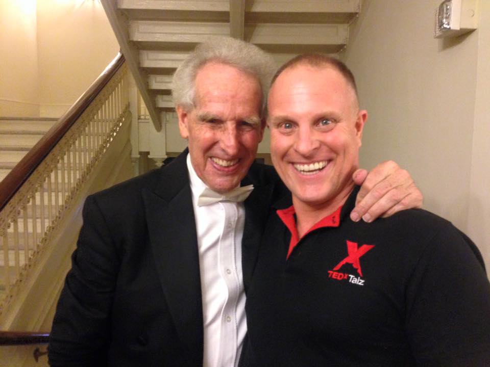John K. Bates with conductor Benjamin Zander