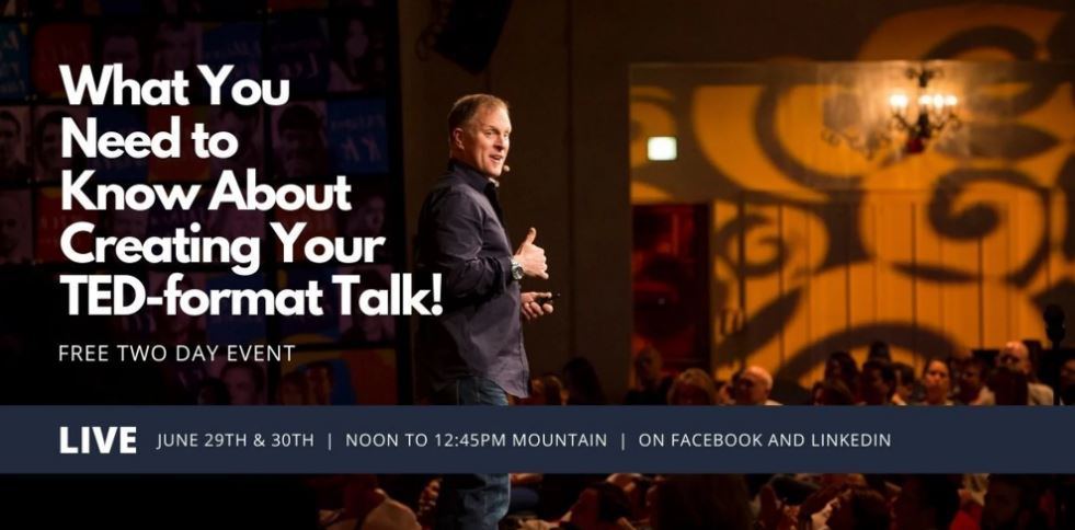 Need to know about creating your TED-like talk